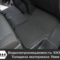 Автомобильные коврики EVA на Opel Zafira Life 8 мест Long (2019-2025) 