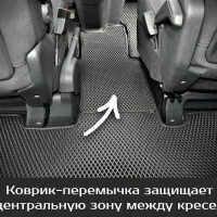 Коврики текстильные на Opel Zafira Life 7 мест Long (2019-2025) 