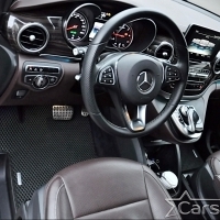 Коврики текстильные на Mercedez-Benz V-klasse II W447 (2 ряд - 2 места с проходом) (2014->)