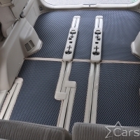 Коврики текстильные на Toyota Vellfire I пр.руль (2008-2014) 2 ряд - 3 места