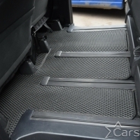 Двухслойные коврики EVA на Toyota Noah-Voxy II пр.руль (2007-2015) 2 ряд - без прохода