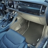 Двухслойные коврики EVA на Skoda Kodiaq I 3 ряда (2016->)