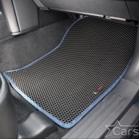 Двухслойные коврики EVA на Lexus GX II 460 рестайл 3 ряда (2013->)