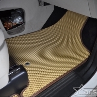 Автомобильные коврики EVA на Dodge Grand Caravan V (2007-2020) 2 ряд: кресла 1+1 не убираются в пол