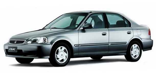 Текстильные коврики для Honda Civic VI 5D лифтбек (1995-2001)